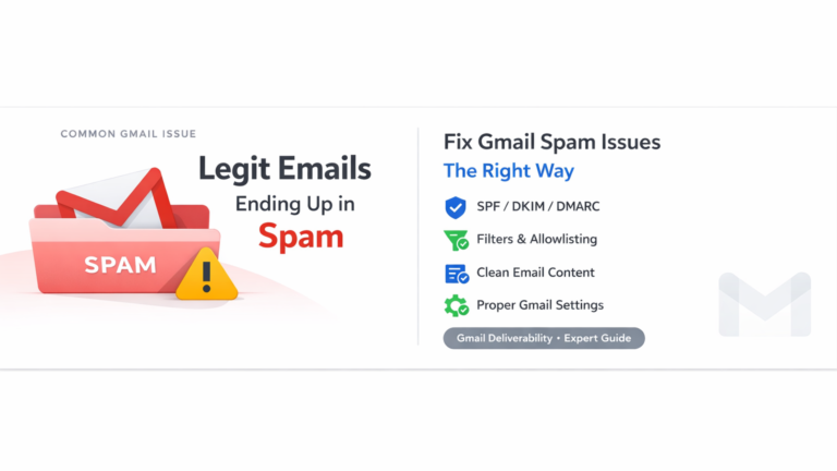 Stop Emails Landing in Spam: The Step-by-Step Guide for Gmail, Outlook & Yahoo